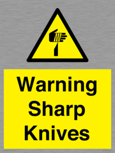 Warning Sharp Knives